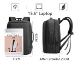 ბიზნეს ლეპტოპის ზურგჩანთა USB დამტენით