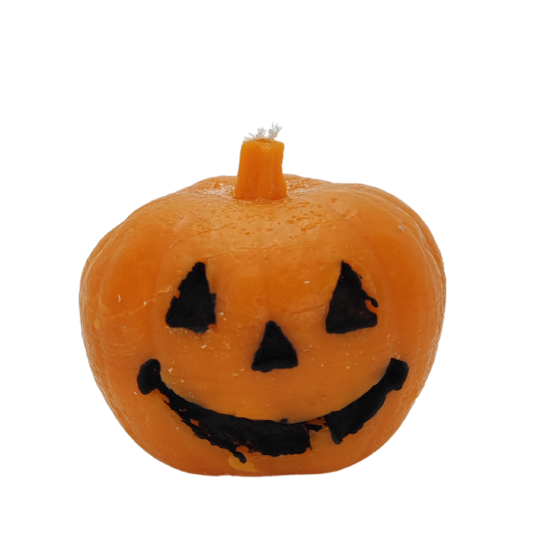 ჰელოუინის სანთელი საშუალო გოგრა