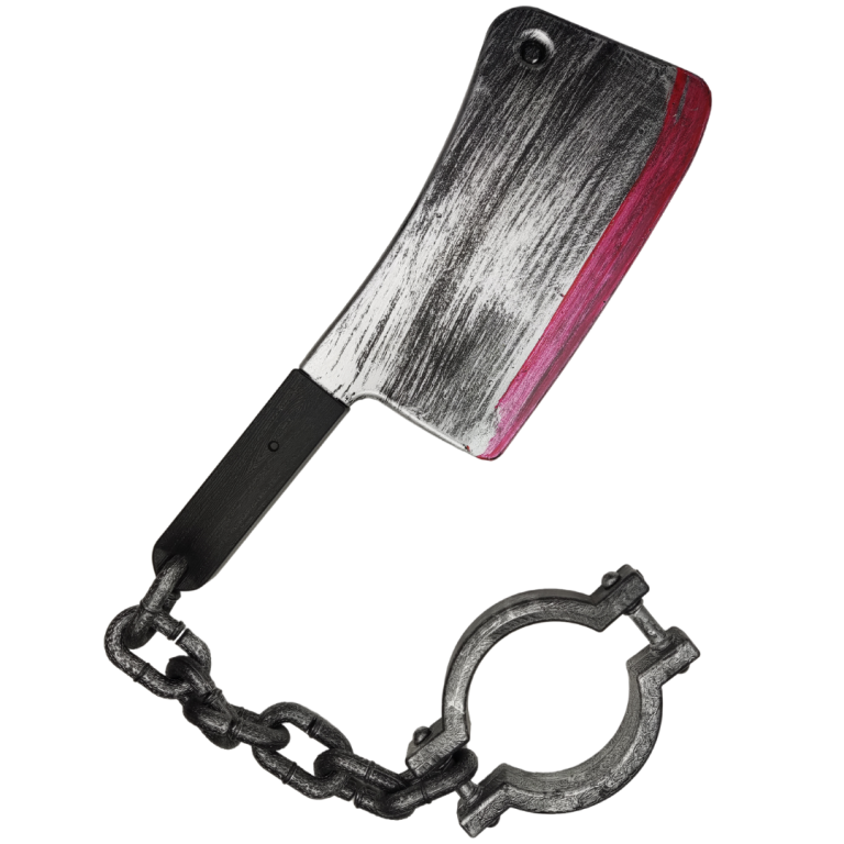 პლასტმასის ცული ჯაჭვით და ბორკილით