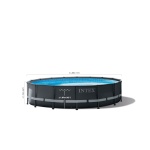 488X122 სმ კარკასული აუზი ქვიშის ფილტრით, ტენტით, კიბითა და დასაფენით INTEX - Image 8