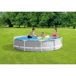 305X76 სმ კარკასული აუზი მრგვალი ნაცრისფერი INTEX - Image 2