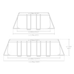 400X200X122 სმ კარკასული აუზი კატრიჯით, ფილტრითა და კიბით INTEX - Image 8